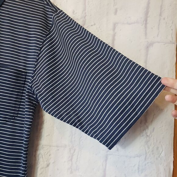 KNIGHTSBRIDGE Moisture Wicking Striped Polo Shirt - Picture 4 of 7